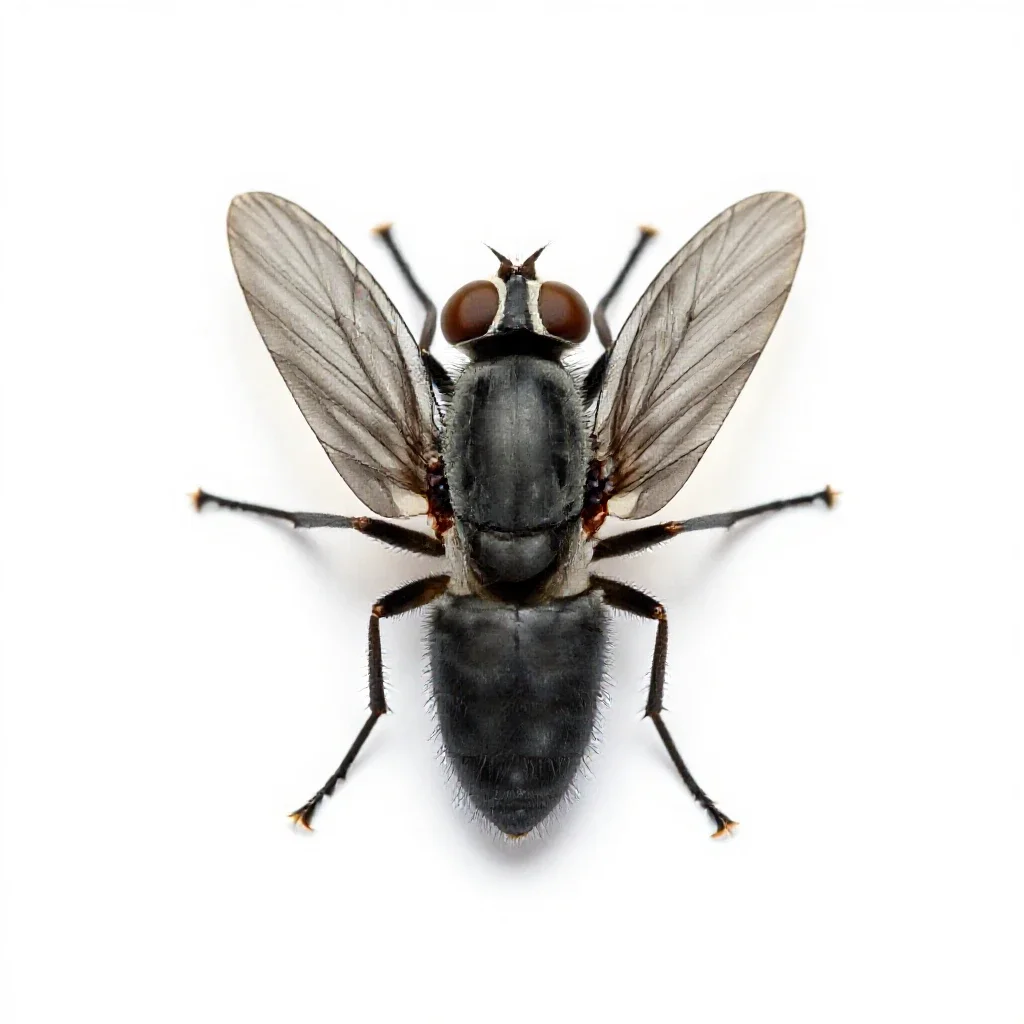 Blackfly isolated on a white background