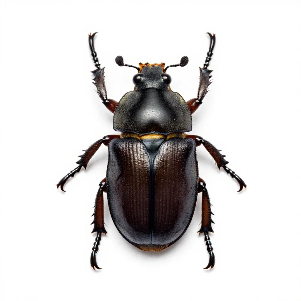 Blister beetle isolated on a white background