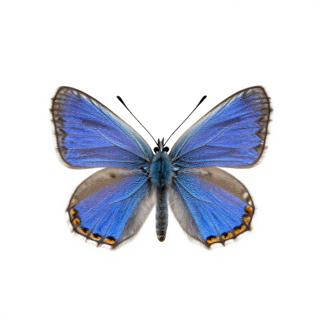 Blue isolated on a white background
