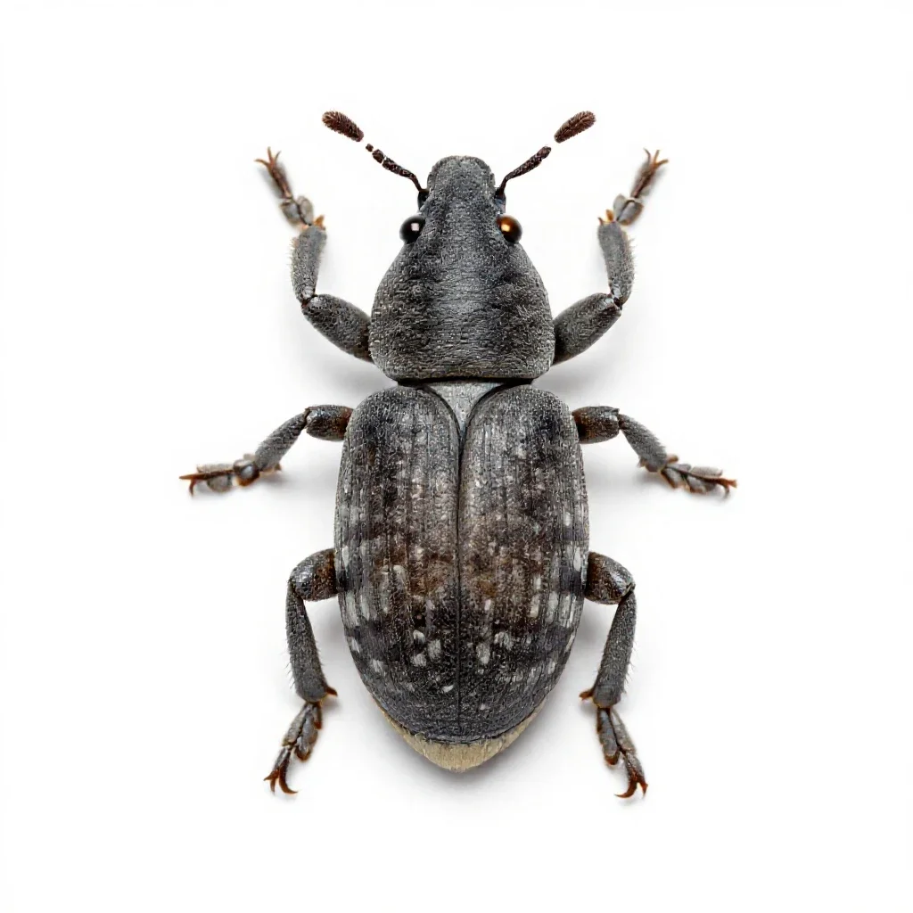 Boll weevil isolated on a white background