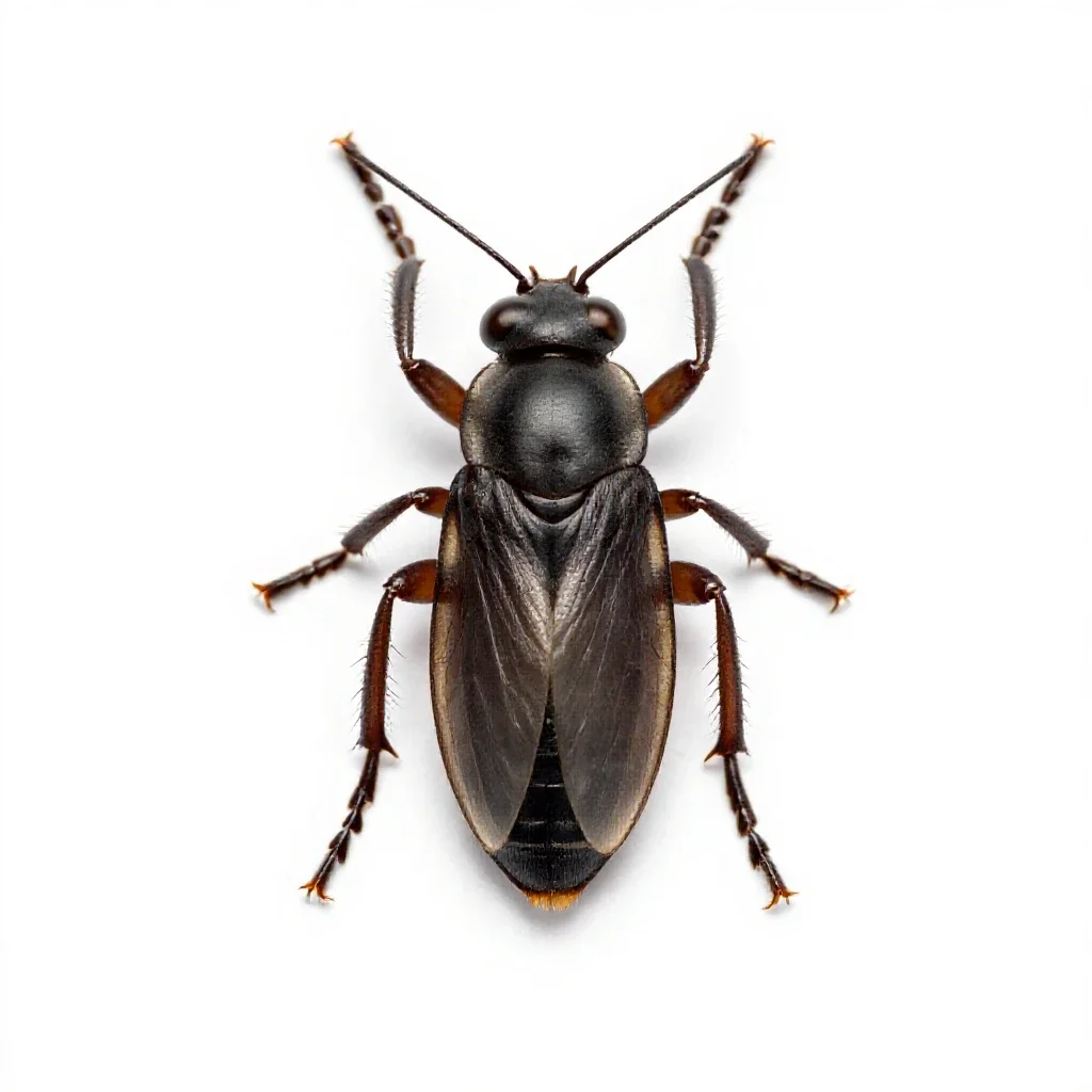 Booklouse isolated on a white background