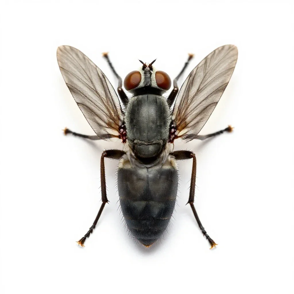 Botfly isolated on a white background