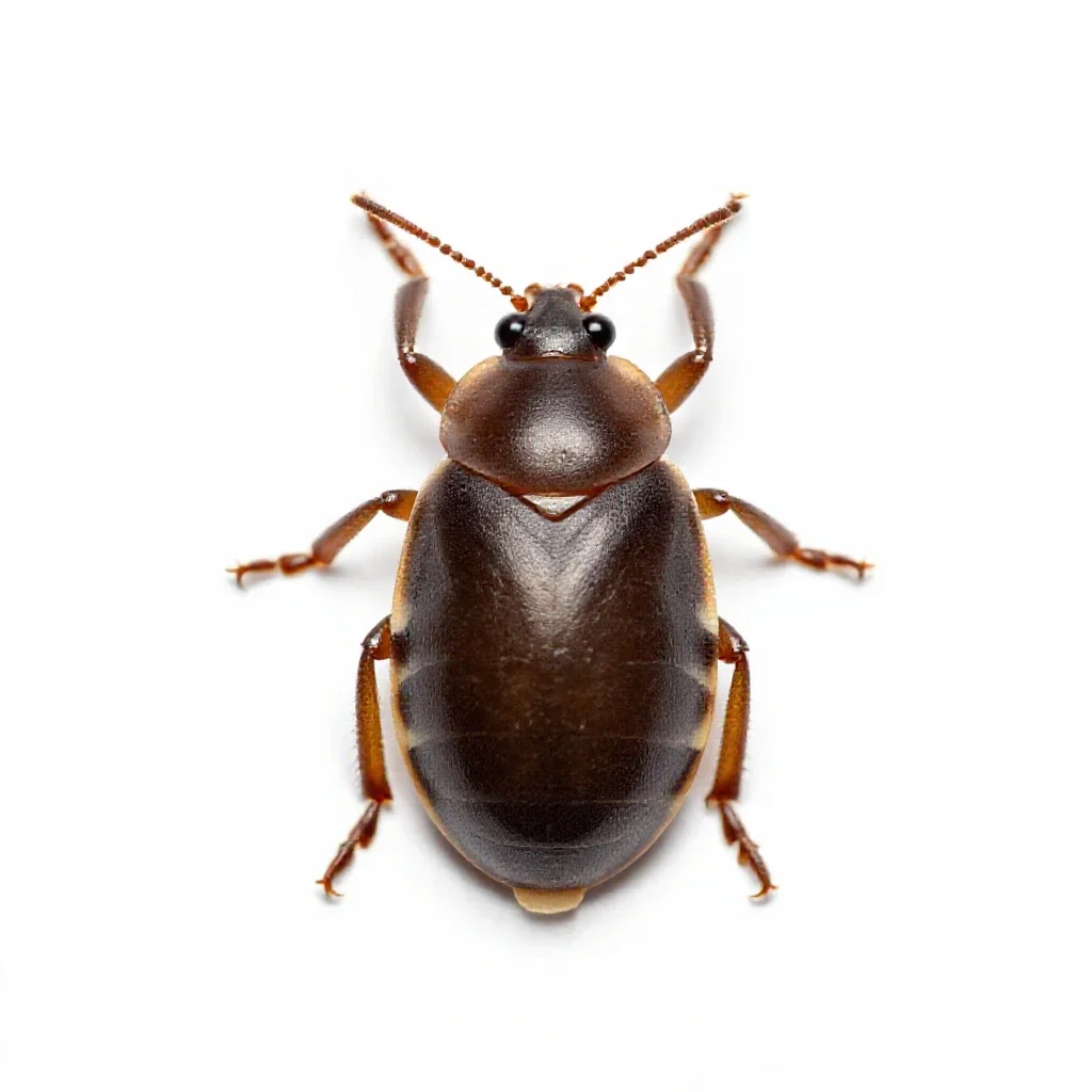 Brown soft scale isolated on a white background