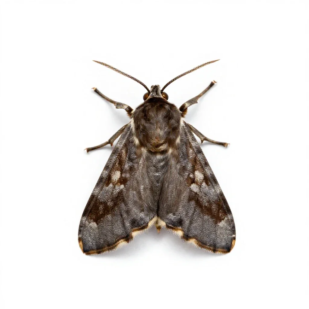 Browntail isolated on a white background