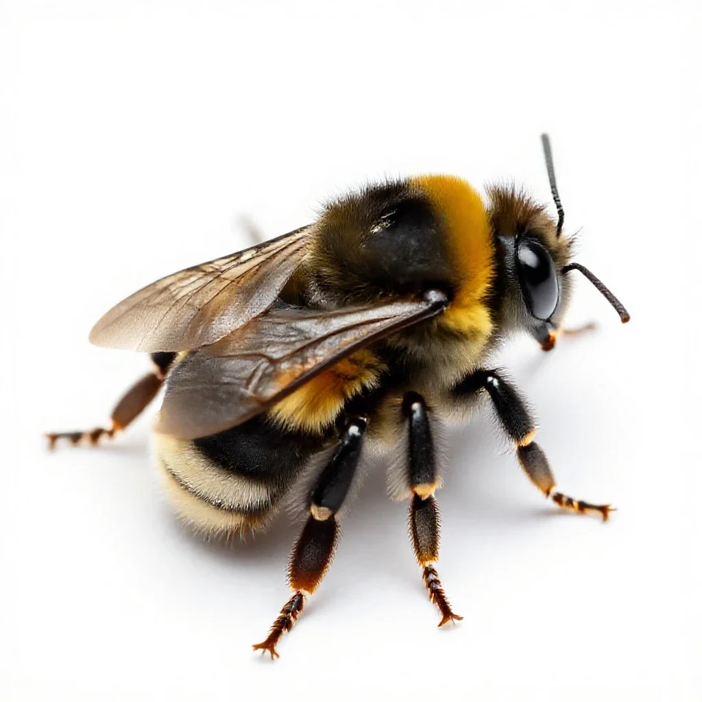 Bumblebee isolated on a white background