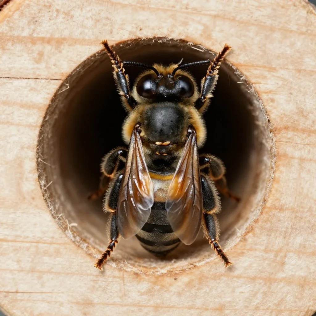 Carpenter bee isolated on a white background