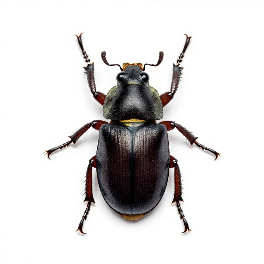 Carpet beetle isolated on a white background