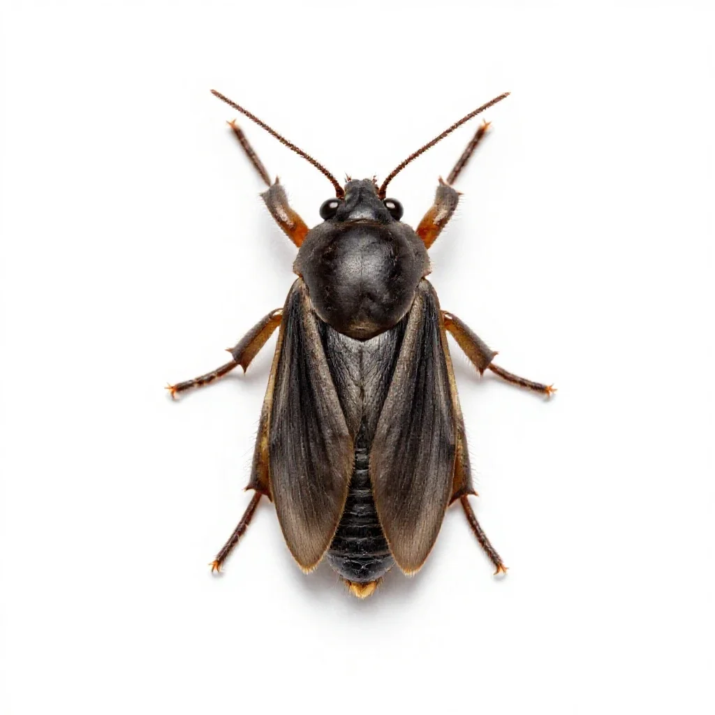 Casemaking clothes moth isolated on a white background