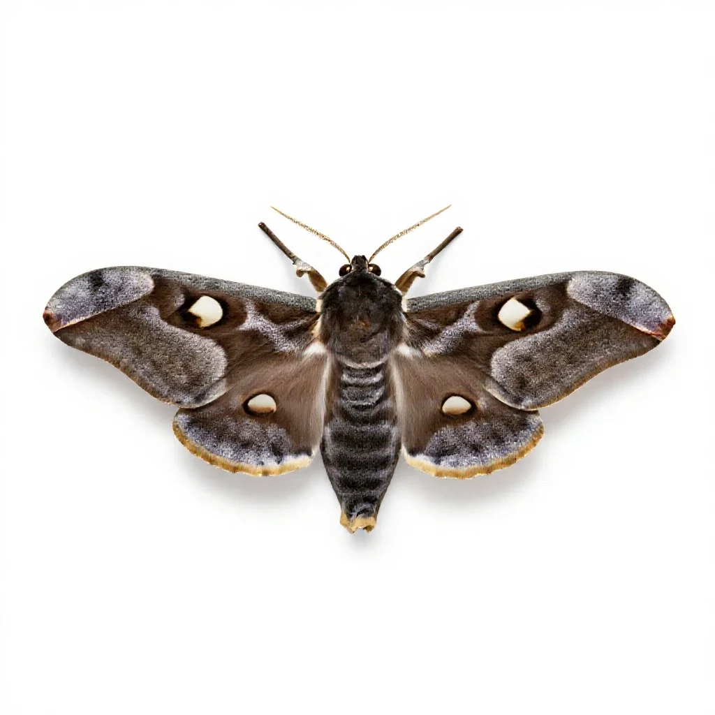 Cecropia isolated on a white background
