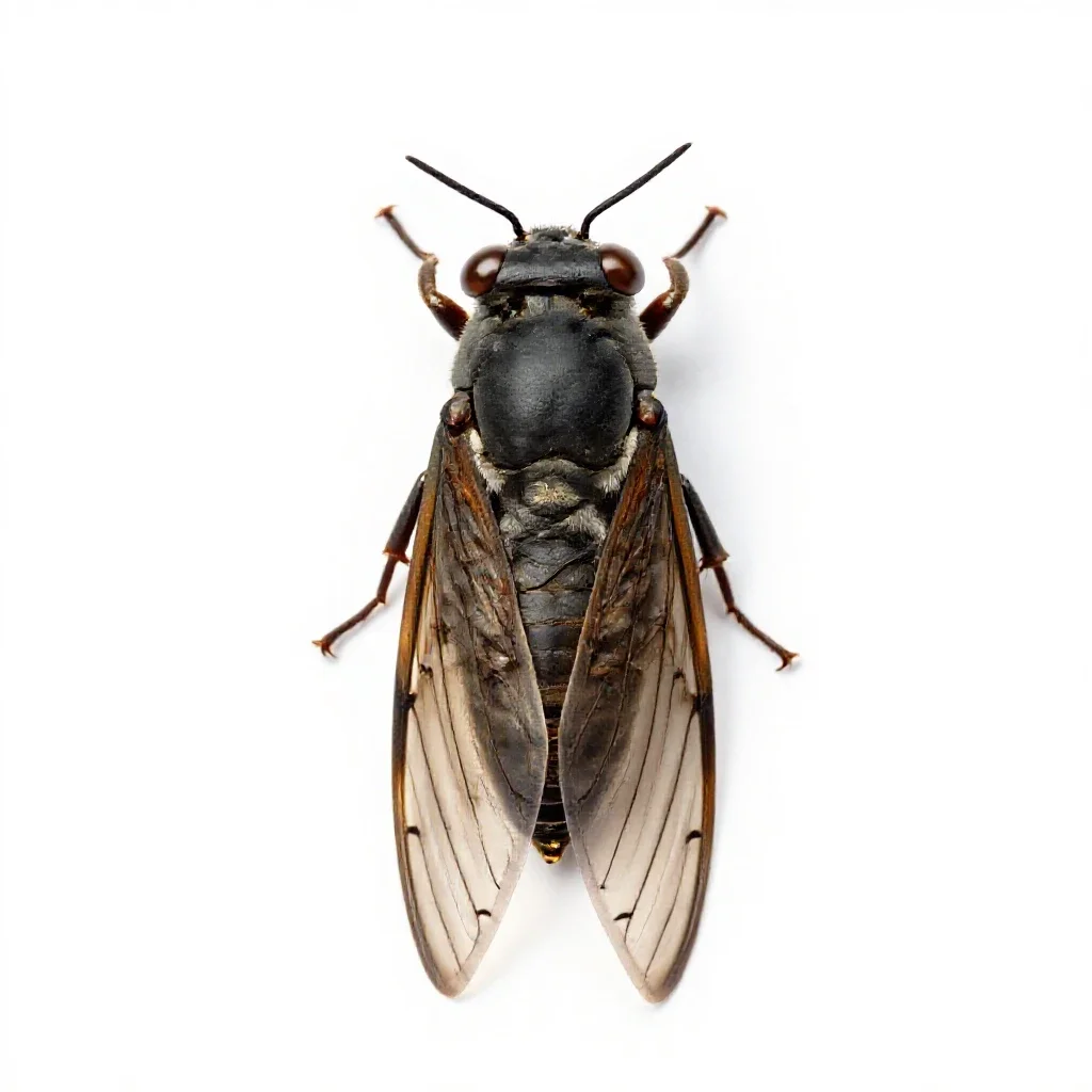 Cicada killer isolated on a white background