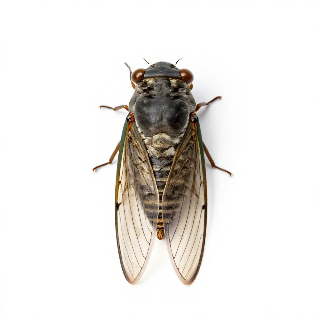 Cicada isolated on a white background