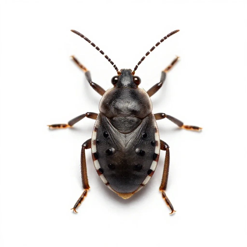 Citrus mealybug isolated on a white background