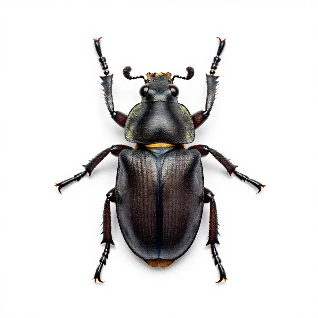 Clerid beetle isolated on a white background