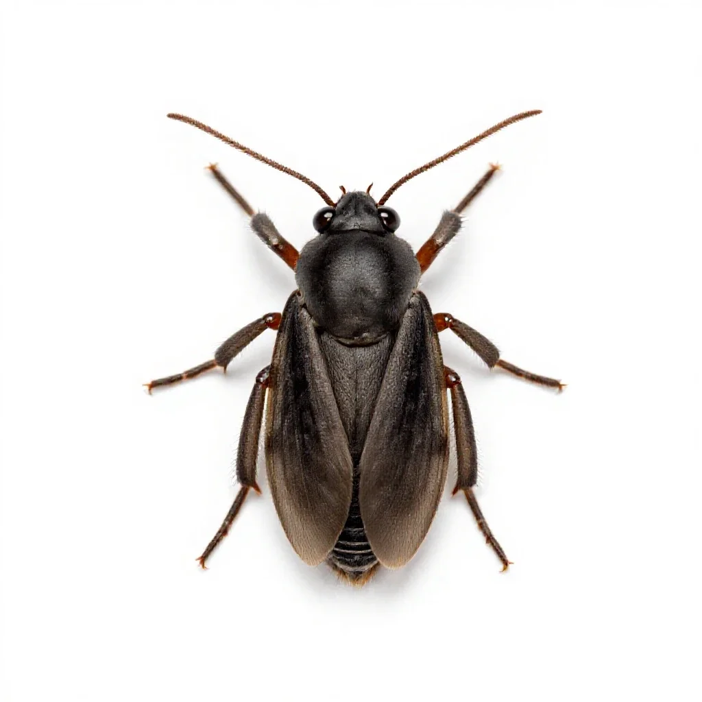 Clothes moth isolated on a white background