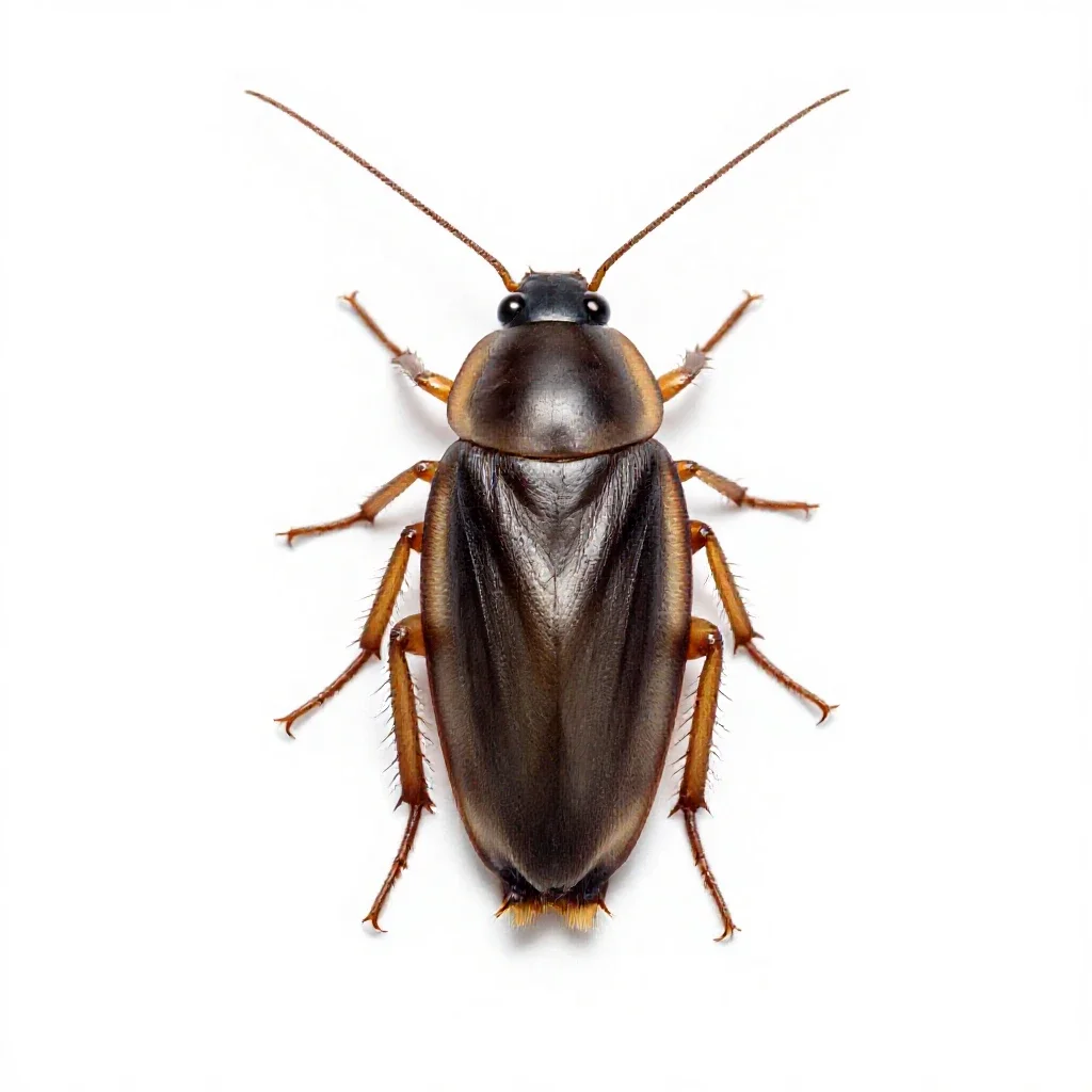 Cockroach isolated on a white background