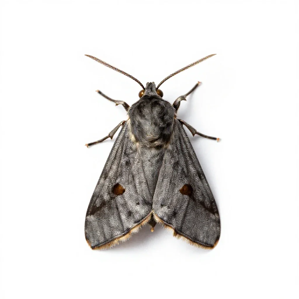 Codling moth isolated on a white background