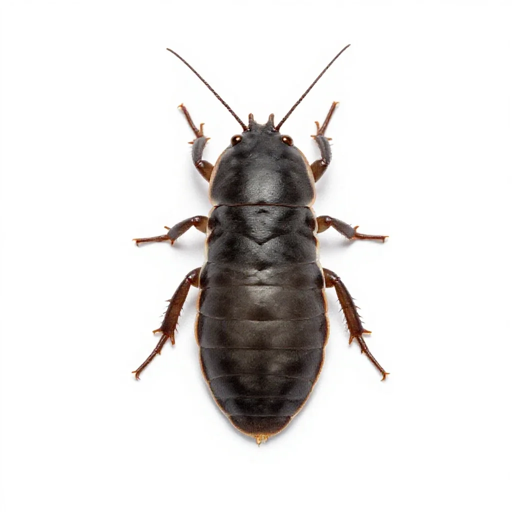 Collembolan isolated on a white background