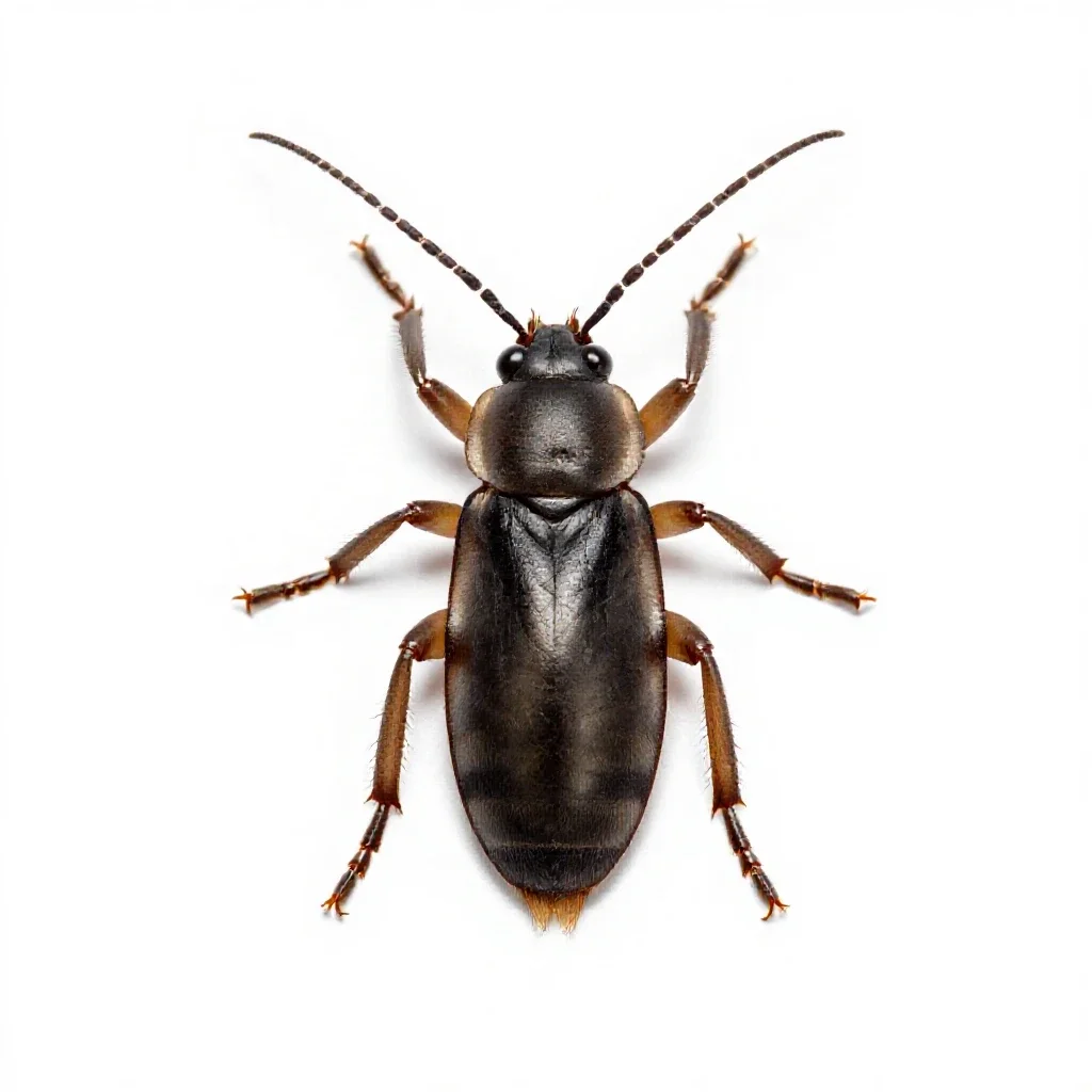 Common European earwig isolated on a white background