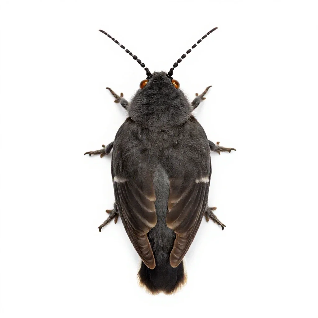 Corn borer isolated on a white background