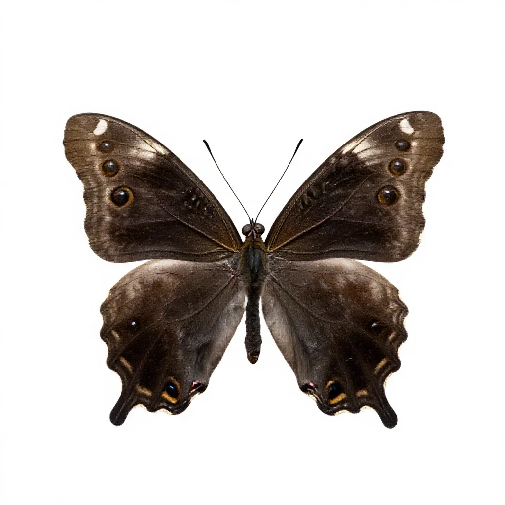 Danaid isolated on a white background