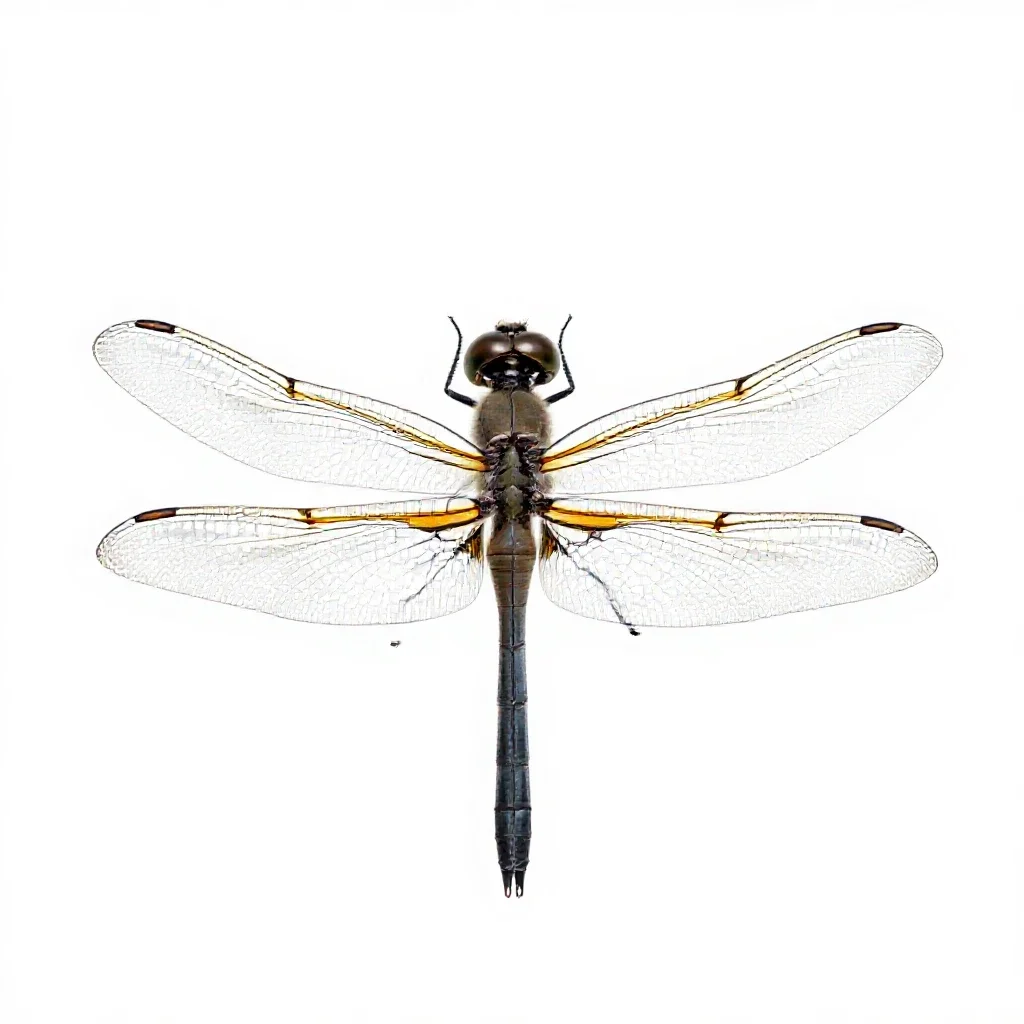 Dragonfly isolated on a white background