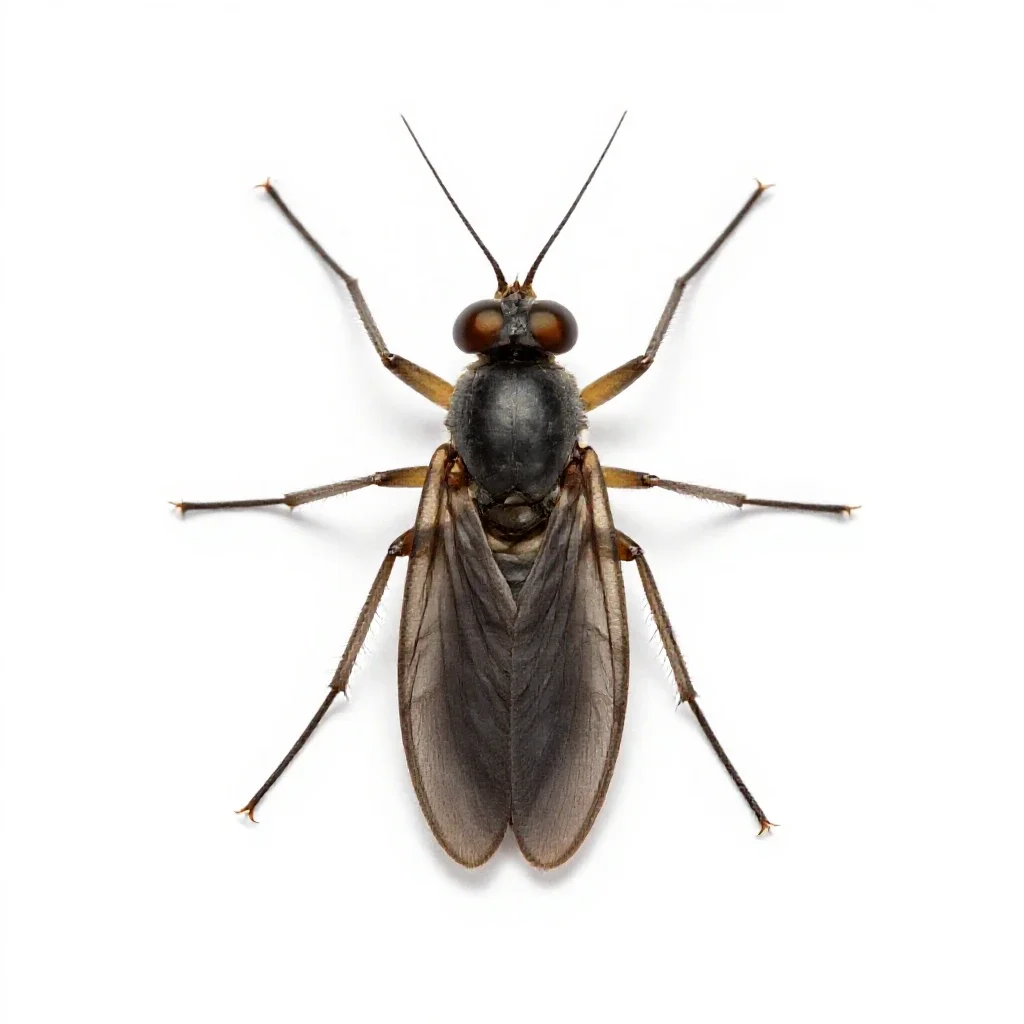 Fish fly isolated on a white background