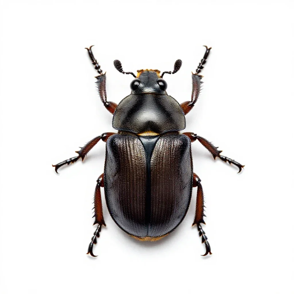 Flea beetle isolated on a white background