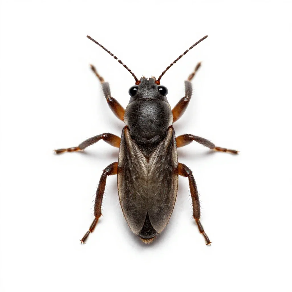 Flea isolated on a white background