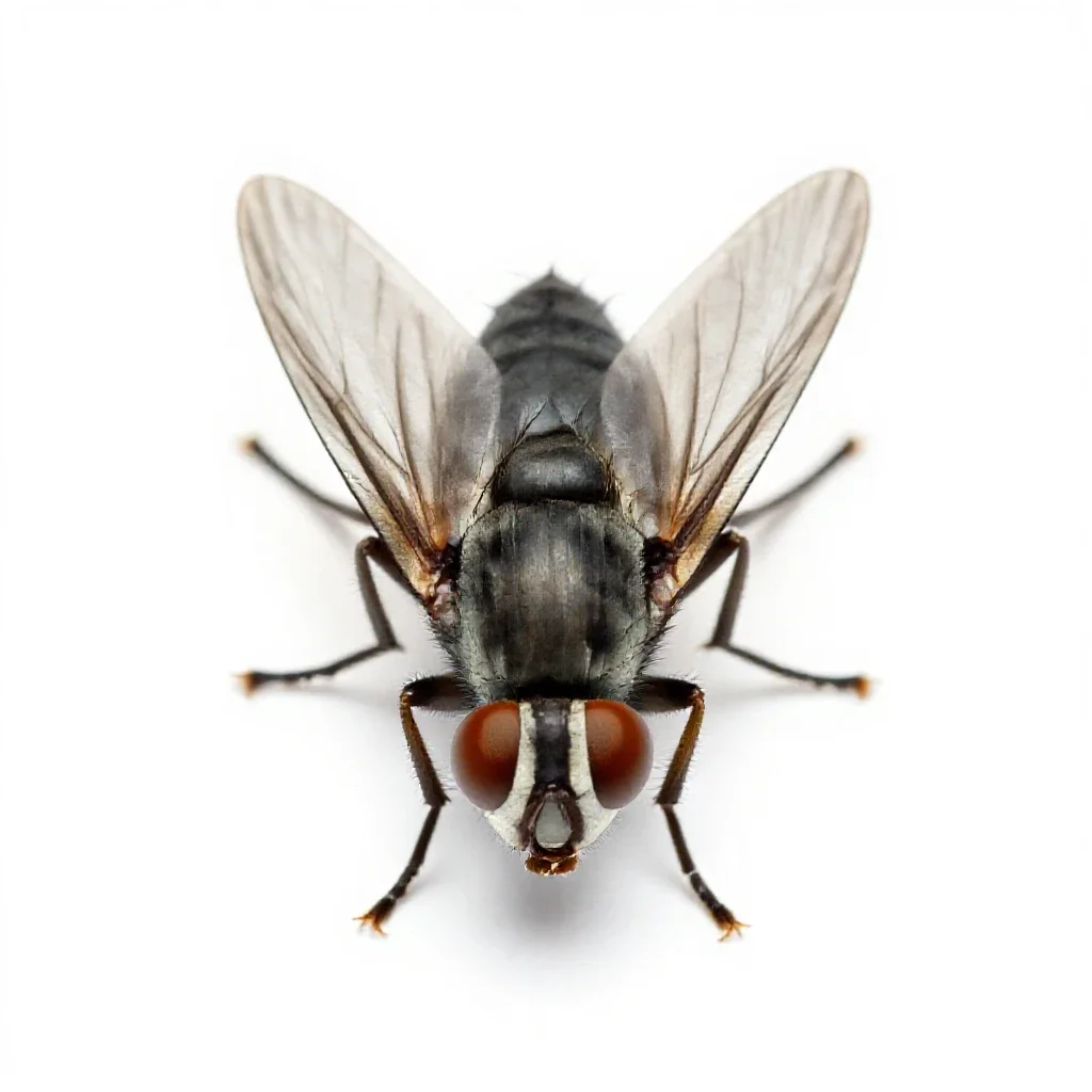 Fruit fly isolated on a white background