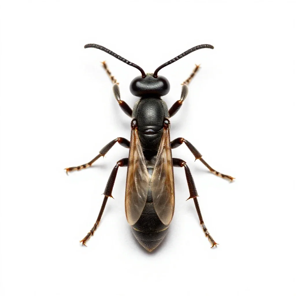 Gall wasp isolated on a white background