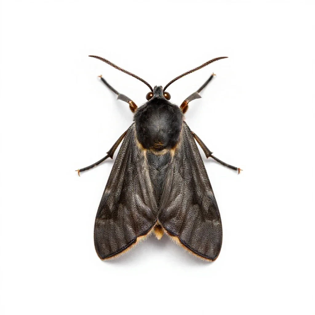 Gelechiid isolated on a white background