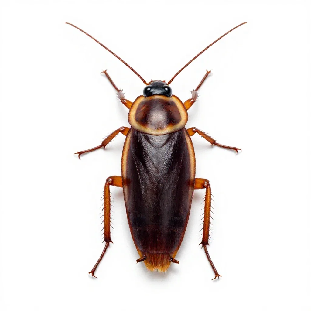 Giant cockroach isolated on a white background