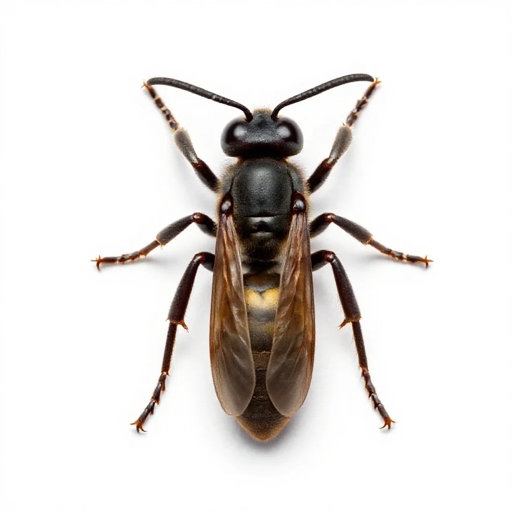 Giant hornet isolated on a white background