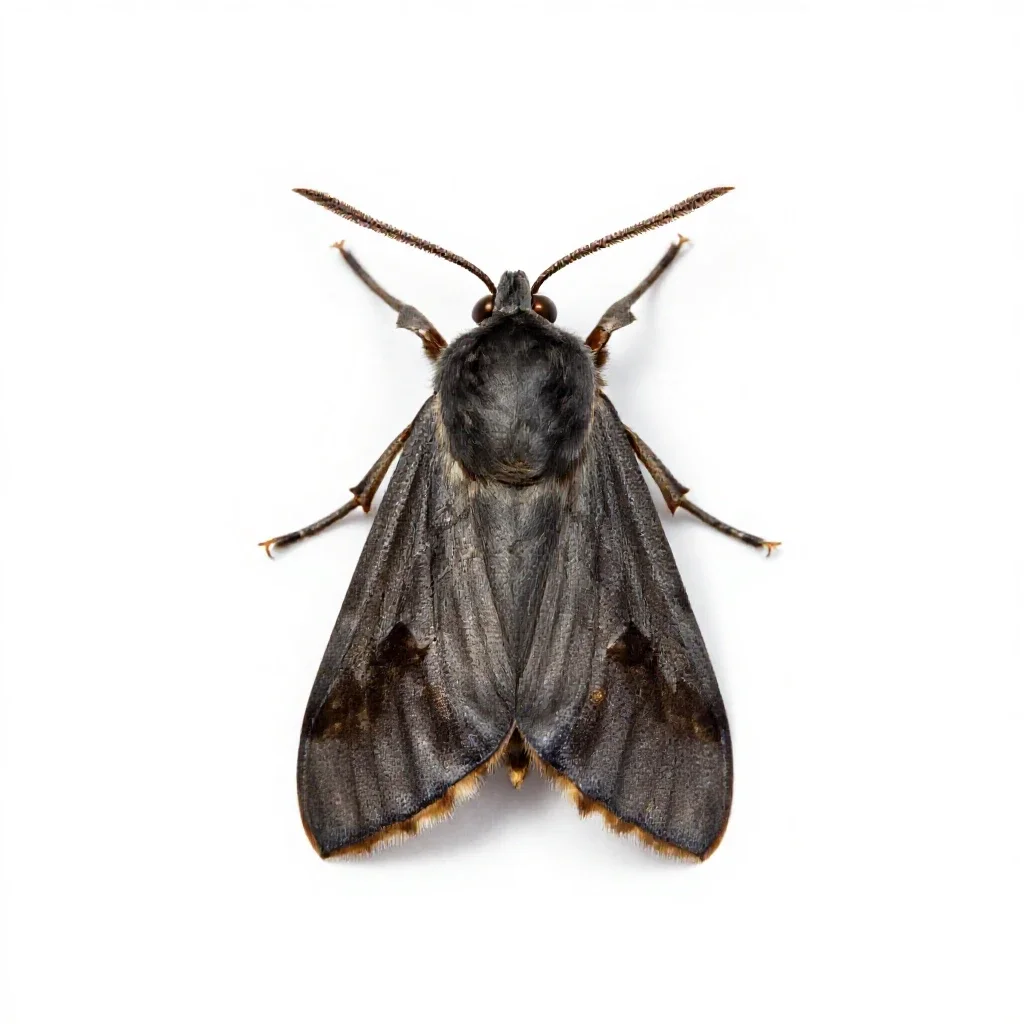 Grain moth isolated on a white background