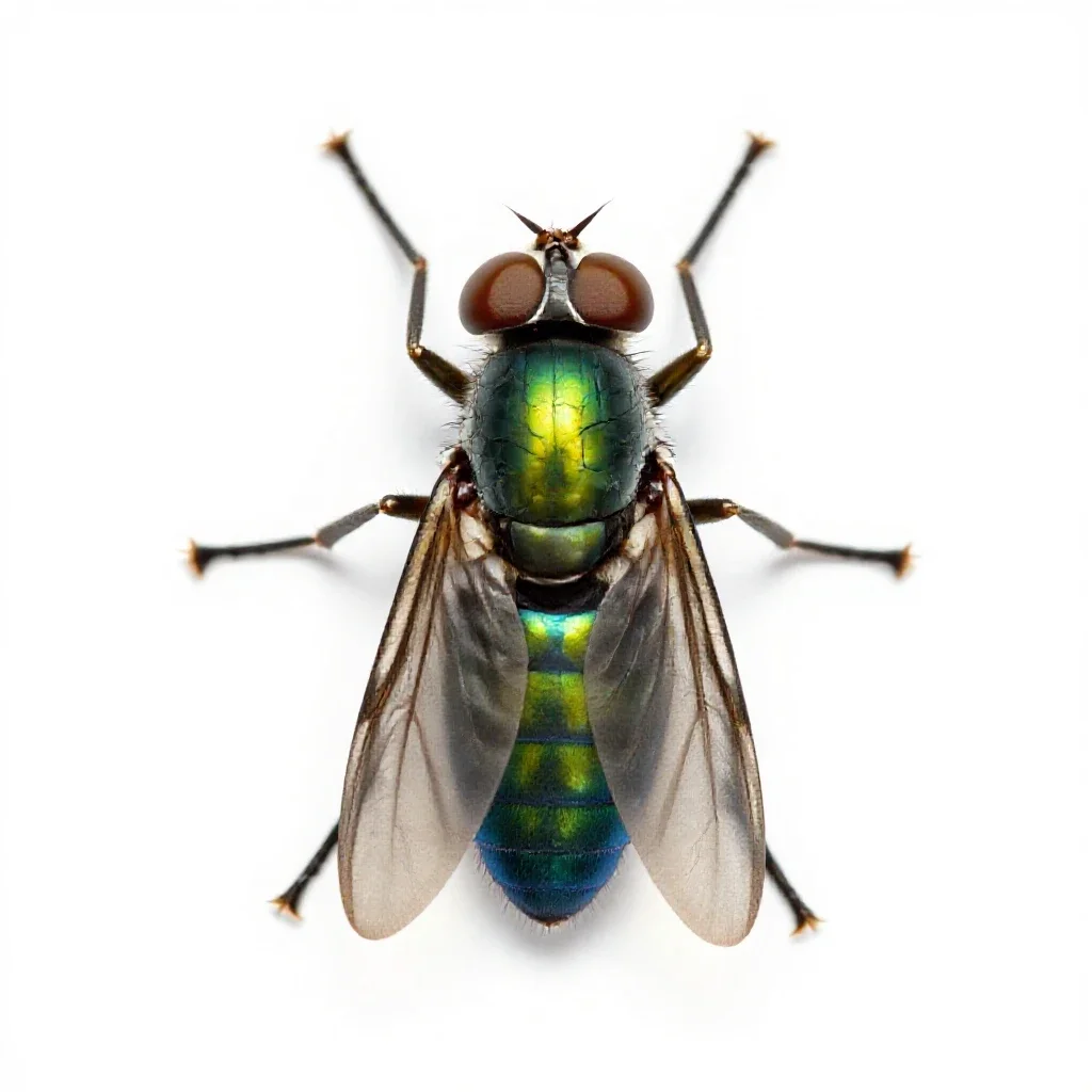 Greenbottle isolated on a white background