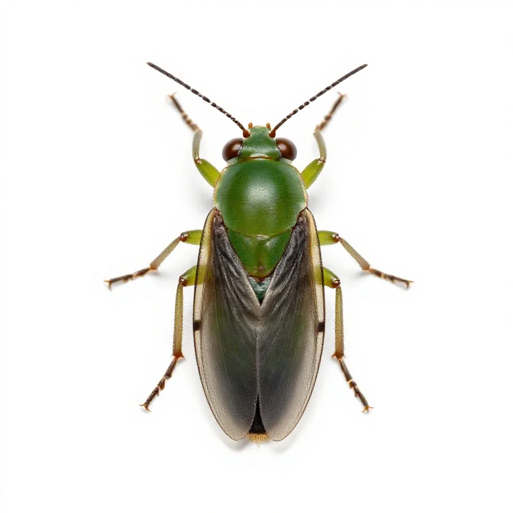 Greenfly isolated on a white background