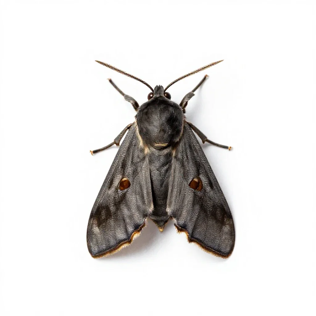 Heliothis moth isolated on a white background
