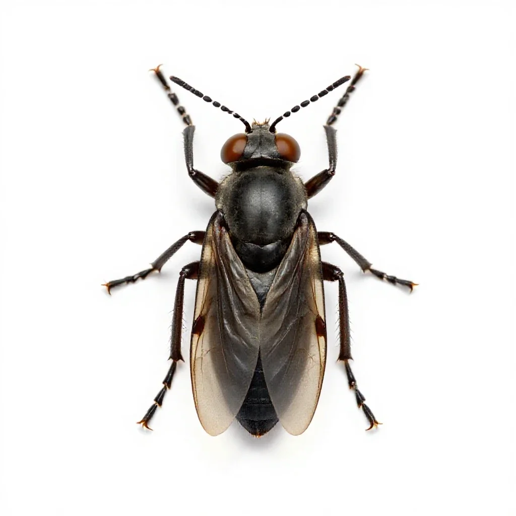 Homopterous insect isolated on a white background