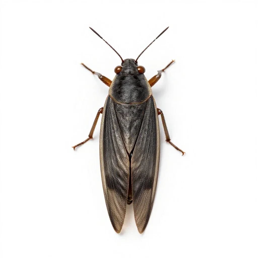 Jassid isolated on a white background