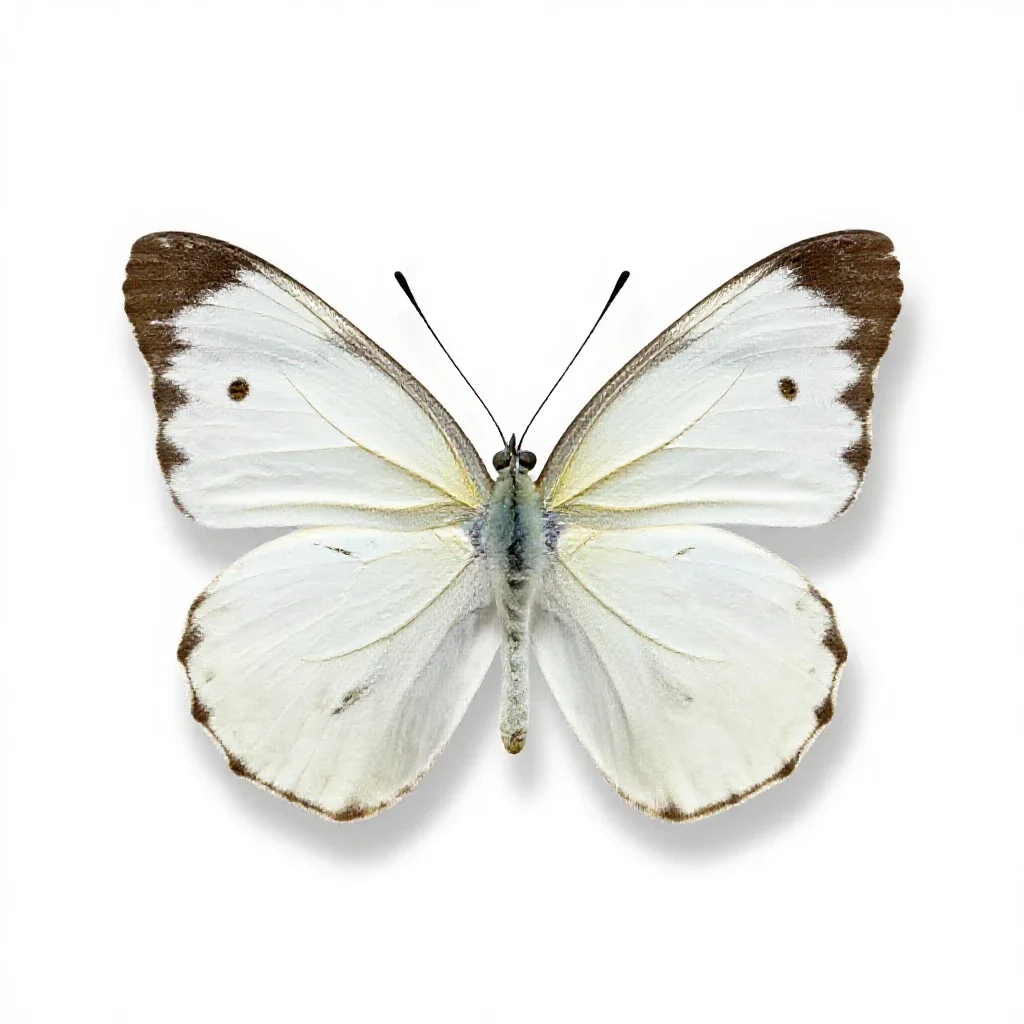 Large white isolated on a white background