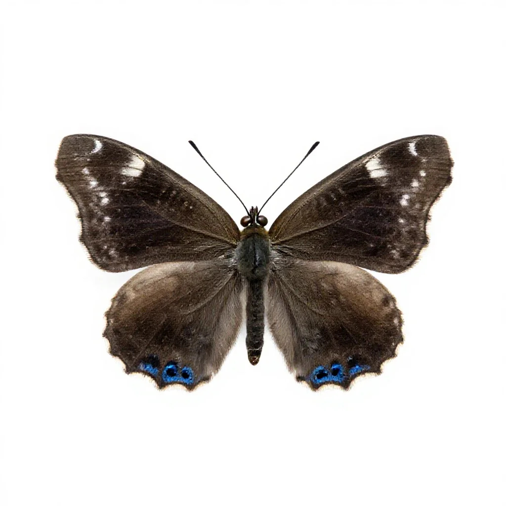 Lepidopterous insect isolated on a white background