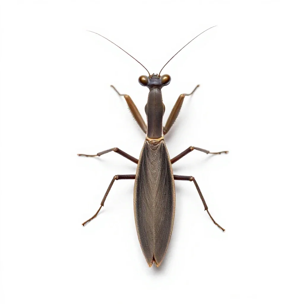 Mantispid isolated on a white background