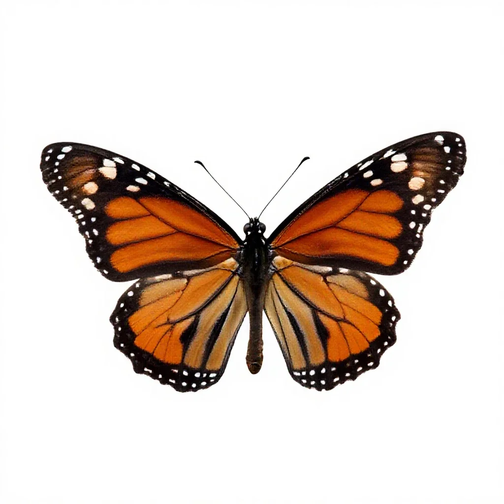 Monarch isolated on a white background