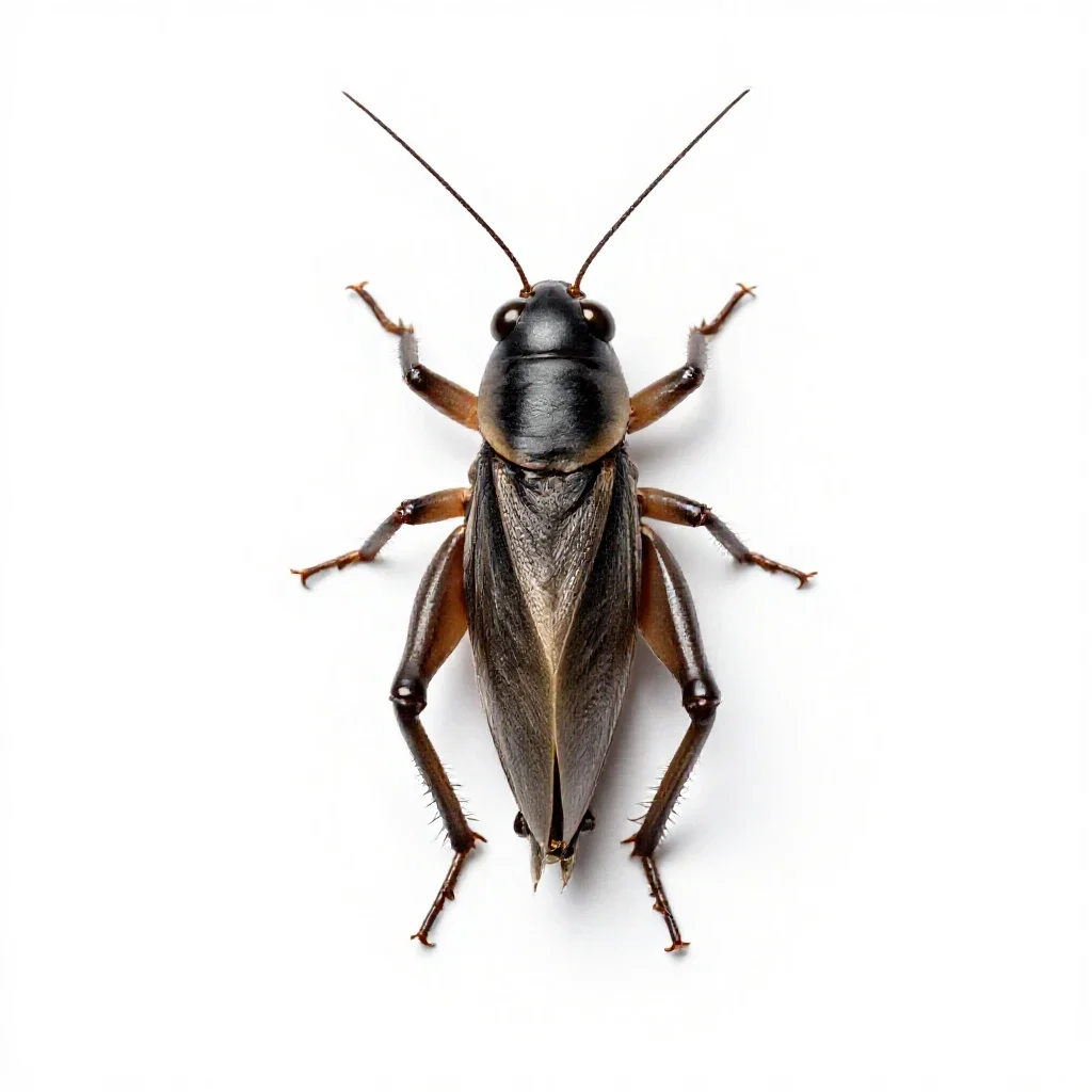 Mormon cricket isolated on a white background
