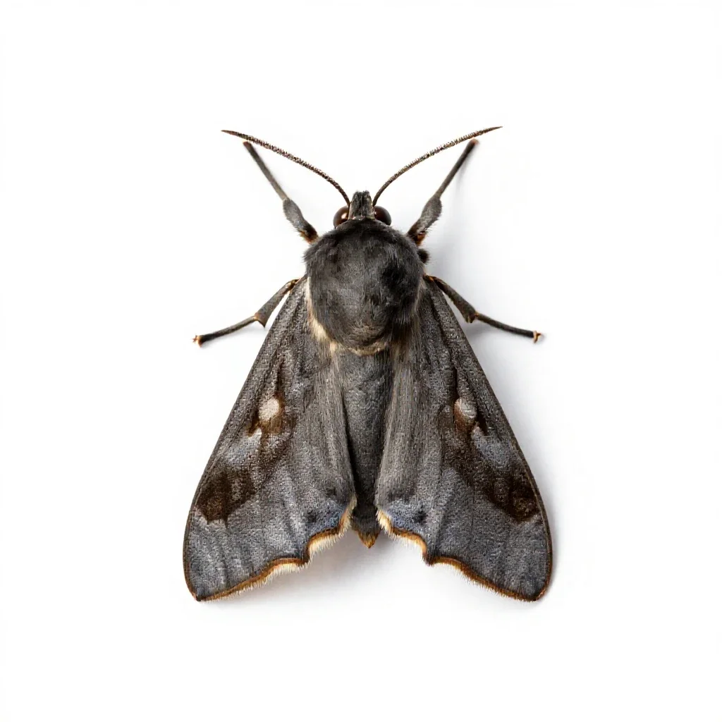 Moth miller isolated on a white background