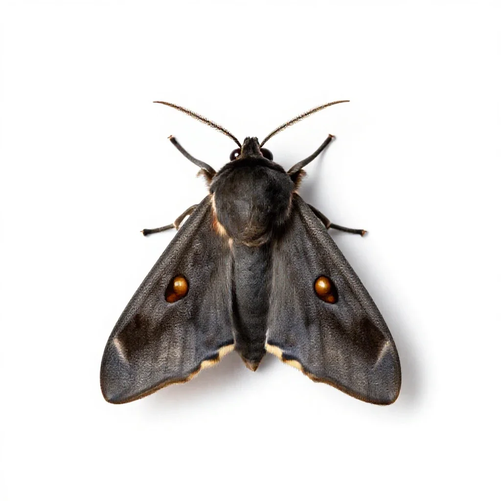 Moth isolated on a white background