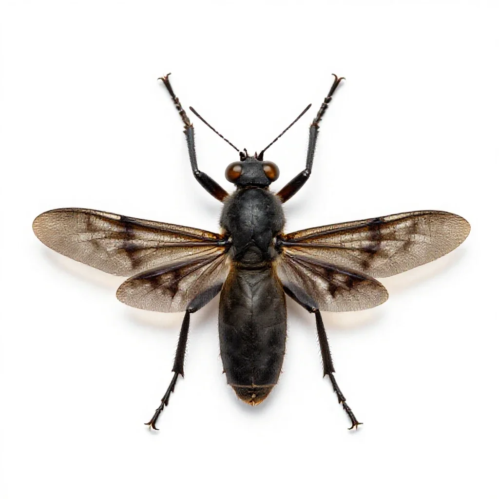 Neuropteron isolated on a white background