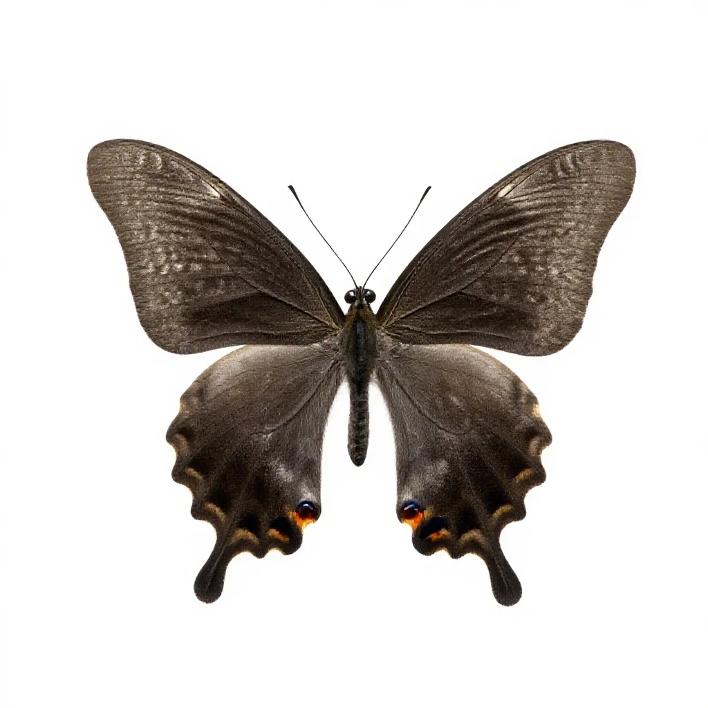 Nymphalid isolated on a white background
