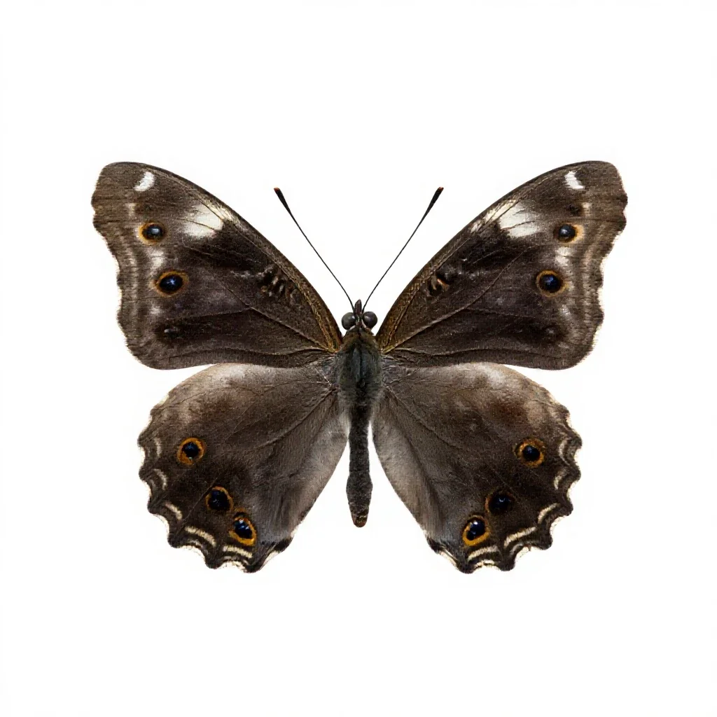 Pierid isolated on a white background