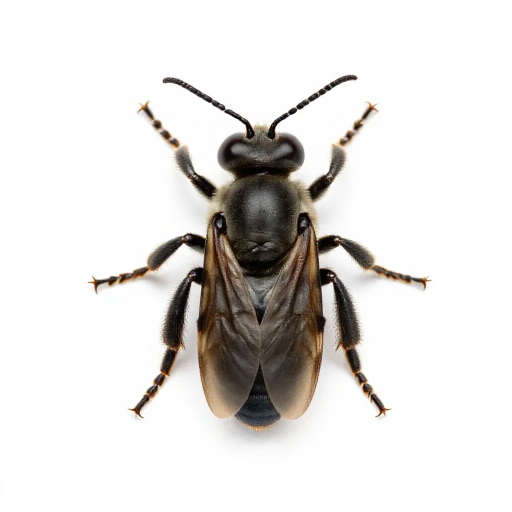 Pollinator isolated on a white background